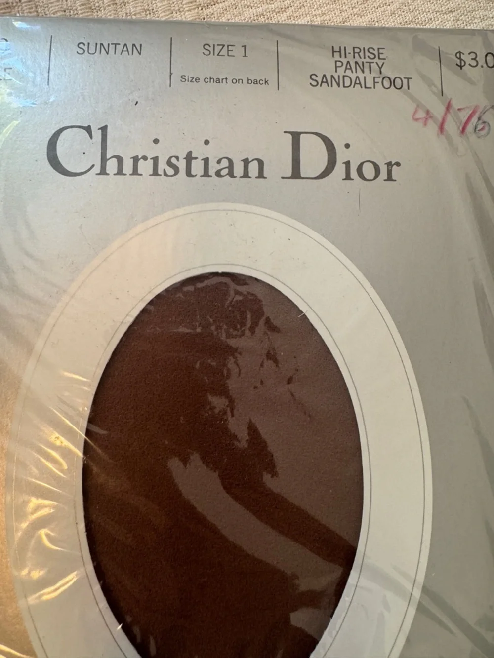Vintage Dior 1970s Vintage Sheer Hosiery - Suntan and Classic Beige Small NOS